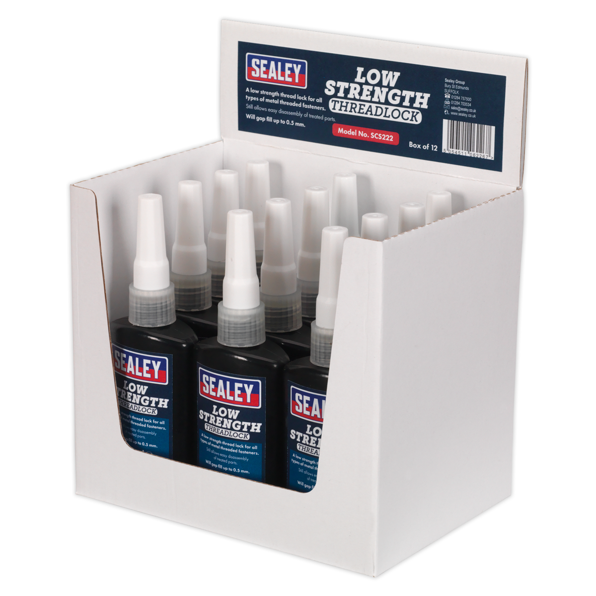 Low Strength Thread Lock 50ml - Pack of 12 SCS222