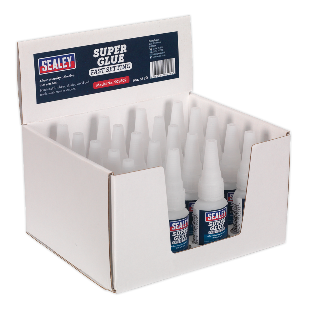 Fast Setting Super Glue 20g - Pack of 20 SCS302