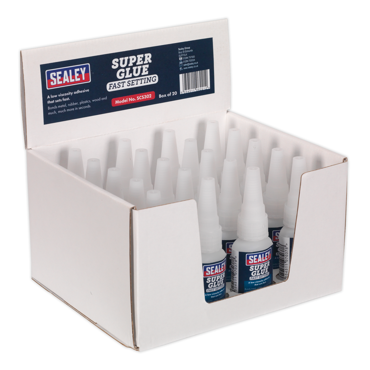 Fast Setting Super Glue 20g - Pack of 20 SCS302