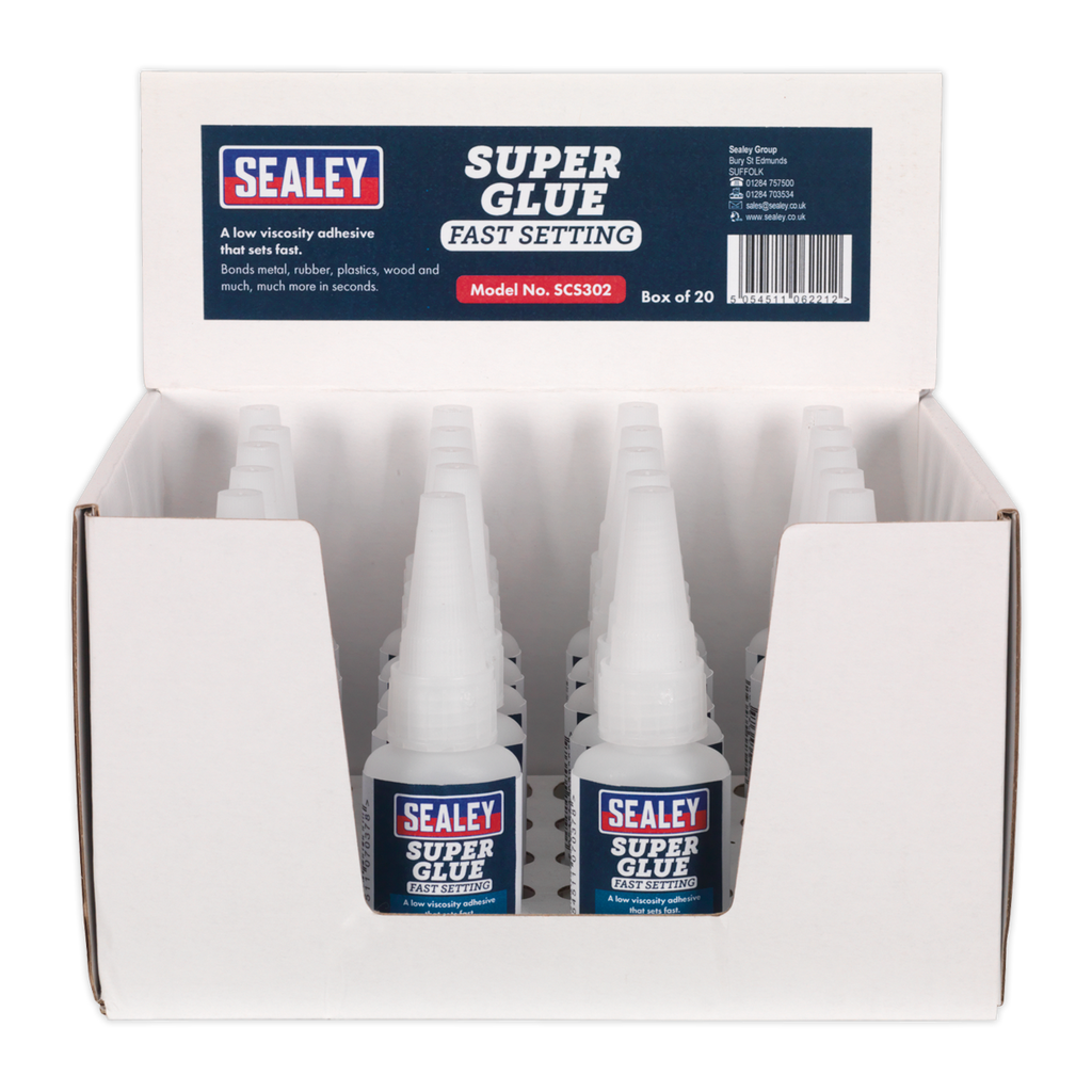 Fast Setting Super Glue 20g - Pack of 20 SCS302