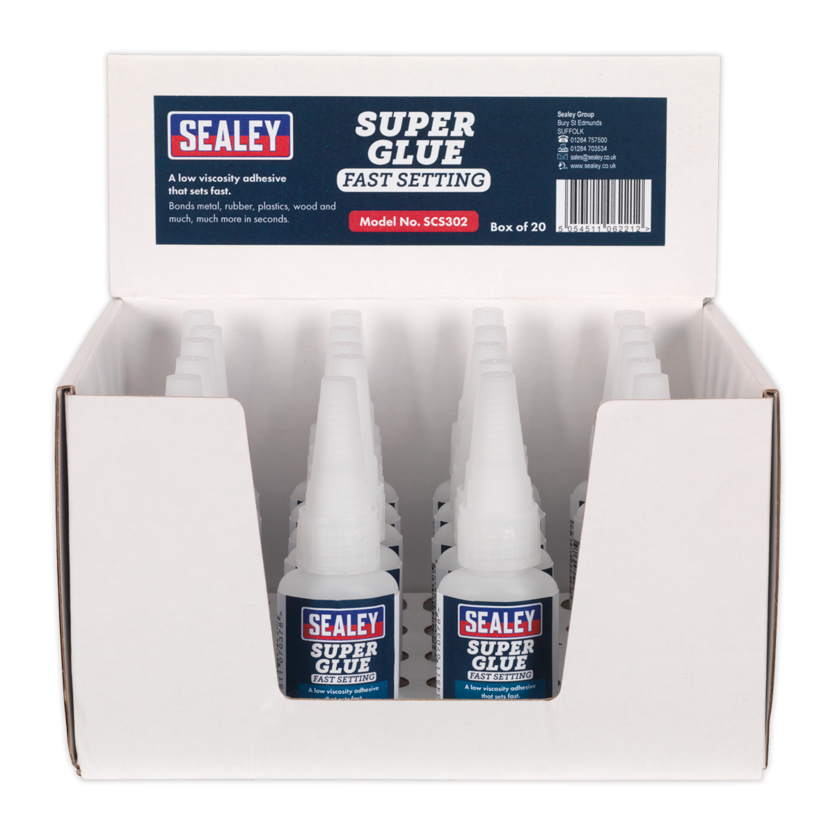 Fast Setting Super Glue 20g - Pack of 20 SCS302