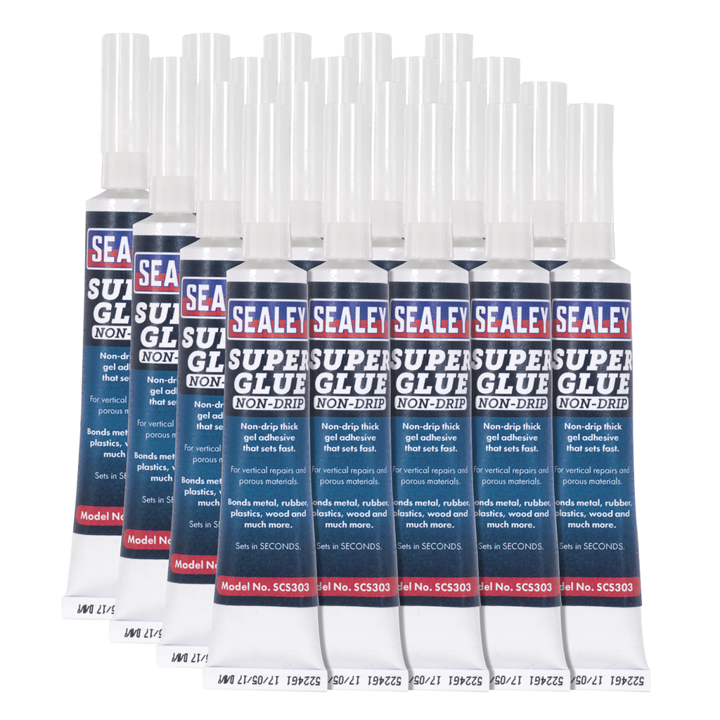 Non-Drip Gel Super Glue 20g - Pack of 20 SCS303