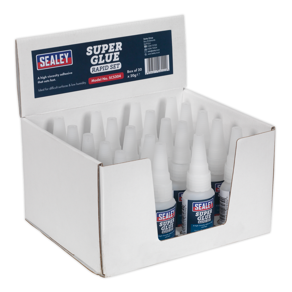 Rapid Set Super Glue 20g - Pack of 20 SCS304