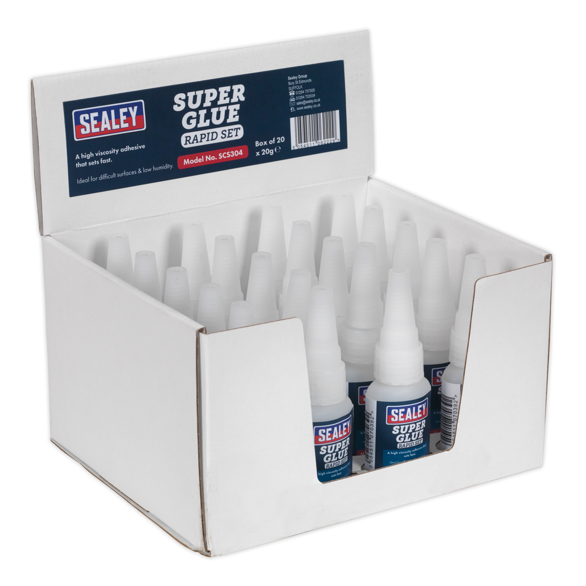 Rapid Set Super Glue 20g - Pack of 20 SCS304