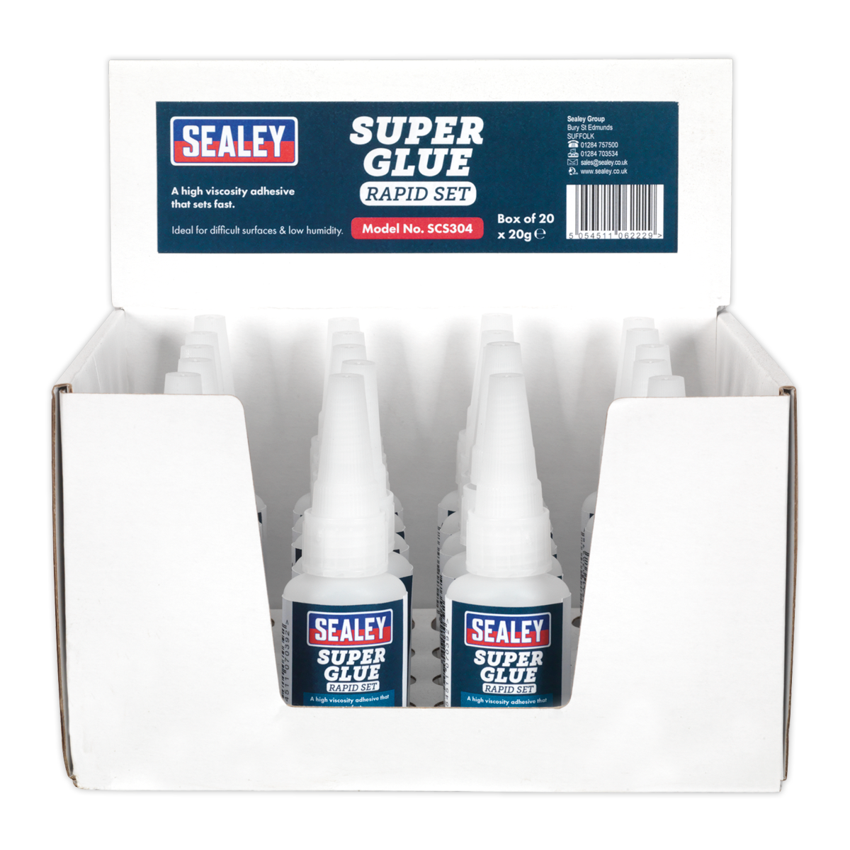 Rapid Set Super Glue 20g - Pack of 20 SCS304