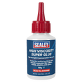 High Viscosity Super Glue - Cyanoacrylate Adhesive, Fast-Bonding Formula 50g 25pc - Clear SCS305