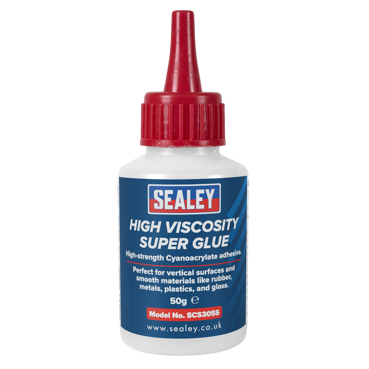 High Viscosity Super Glue - Cyanoacrylate Adhesive, Fast-Bonding Formula 50g 25pc - Clear SCS305