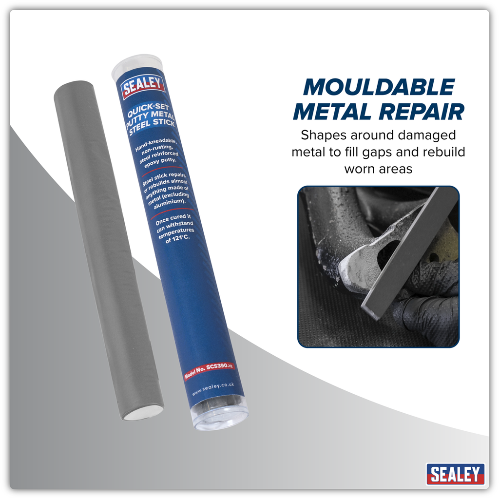 Quick-Set Putty Metal Steel Stick 114g SCS390