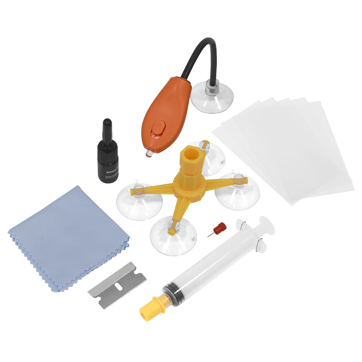 Windscreen Repair Kit with UV Light SCS902