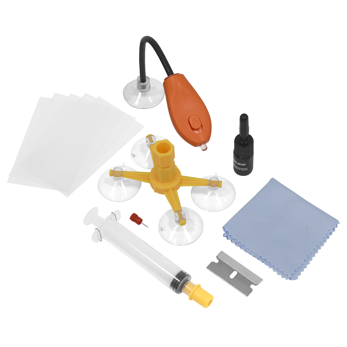 Windscreen Repair Kit with UV Light SCS902