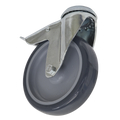100mm Castor Wheel with Swivel Bolt Hole & Total Lock SCW2100SBL