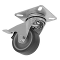 50mm Castor Wheel with Swivel Plate & Total Lock SCW250SPLEM