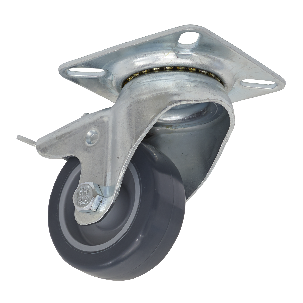 50mm Castor Wheel with Swivel Plate & Total Lock SCW250SPL