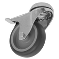 75mm Castor Wheel with Bolt Hole & Total Lock SCW275SBLEM