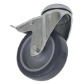 75mm Castor Wheel with Swivel Bolt Hole & Total Lock SCW275SBL