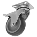 75mm Castor Wheel with Swivel Plate & Total Lock SCW275SPLEM
