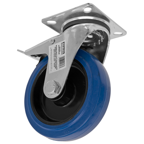 125mm Castor Wheel with Swivel Plate & Total Lock SCW3125SPLEM