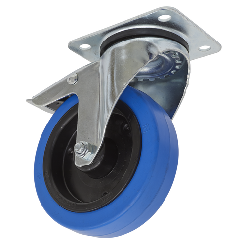 125mm Castor Wheel with Swivel Plate & Total Lock SCW3125SPL