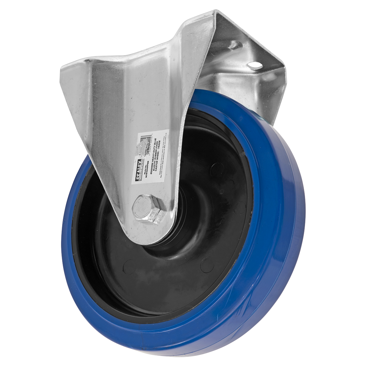 200mm Castor Wheel with Fixed Plate SCW3200FPEM