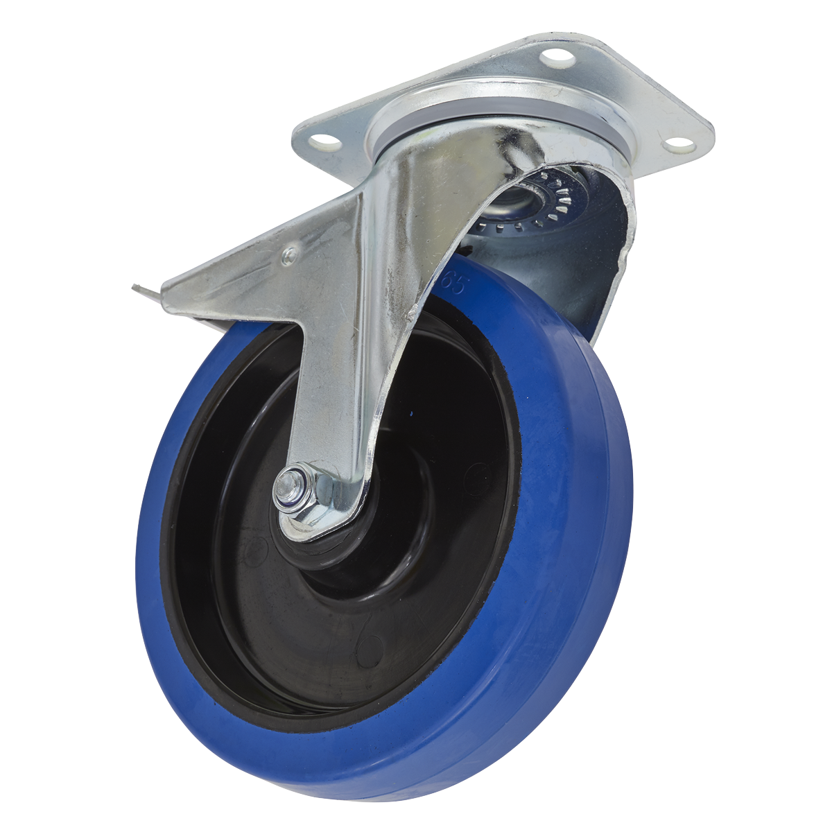 200mm Castor Wheel with Swivel Plate & Total Lock SCW3200SPL