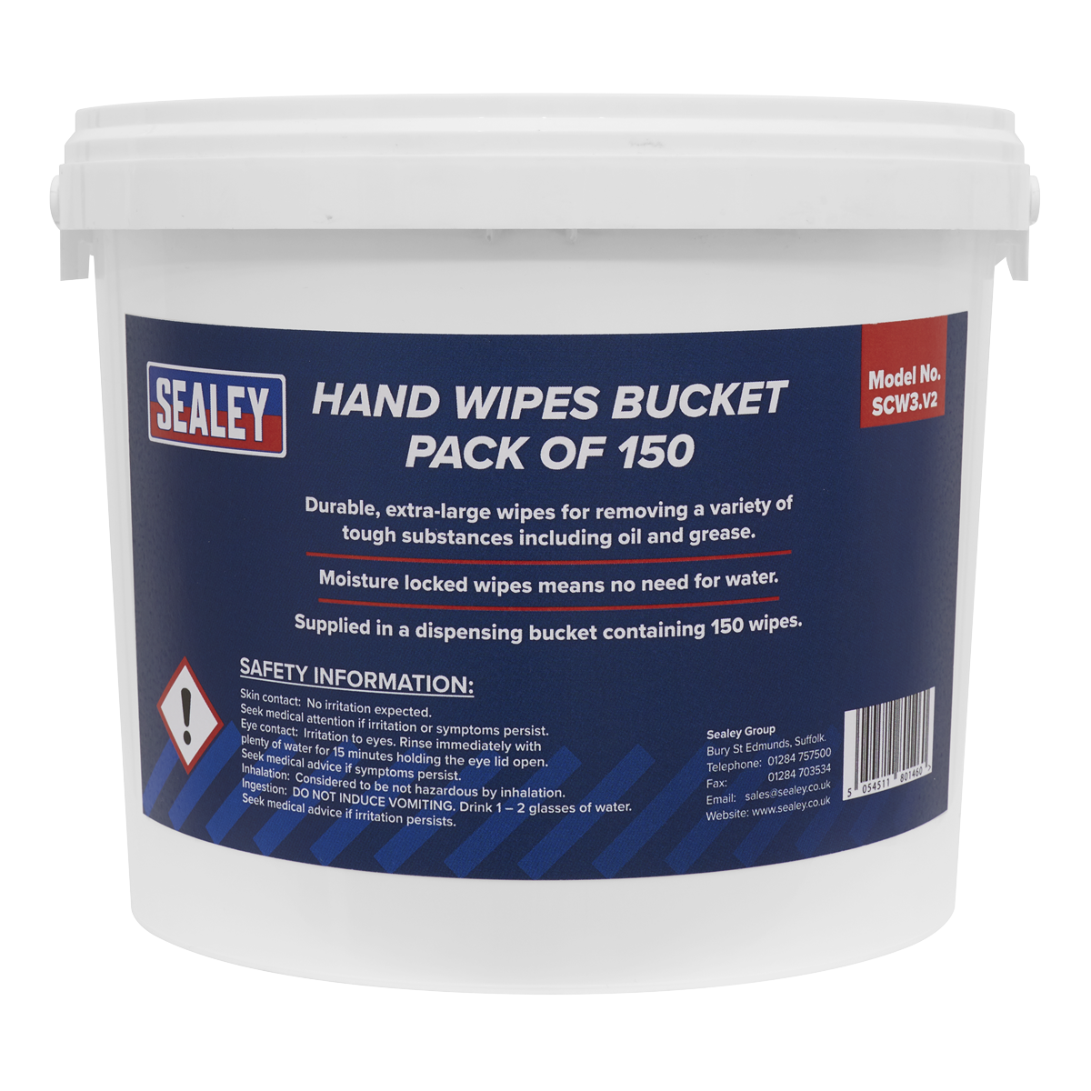 Hand Wipes Bucket - Pack of 150 SCW3