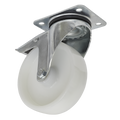 125mm Castor Wheel with Swivel Plate & Total Lock SCW4125SPL
