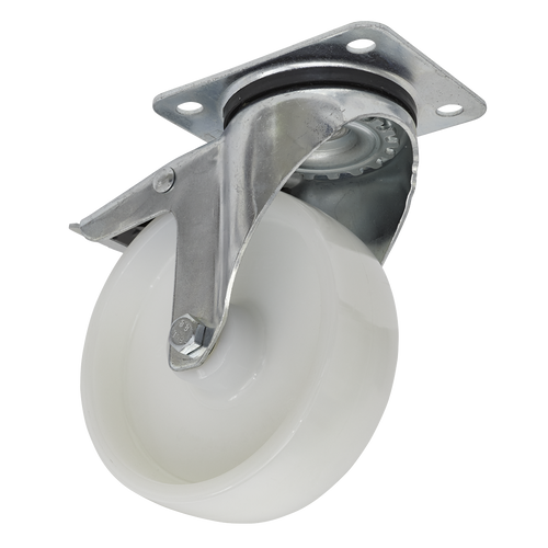 125mm Castor Wheel with Swivel Plate & Total Lock SCW4125SPL