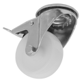80mm Castor Wheel with Bolt Hole & Total Lock SCW480SBLEM