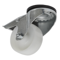80mm Castor Wheel with Swivel Bolt Hole & Total Lock SCW480SBL