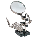 Mini Robot Soldering Stand with Magnifier & Iron Holder SD150H