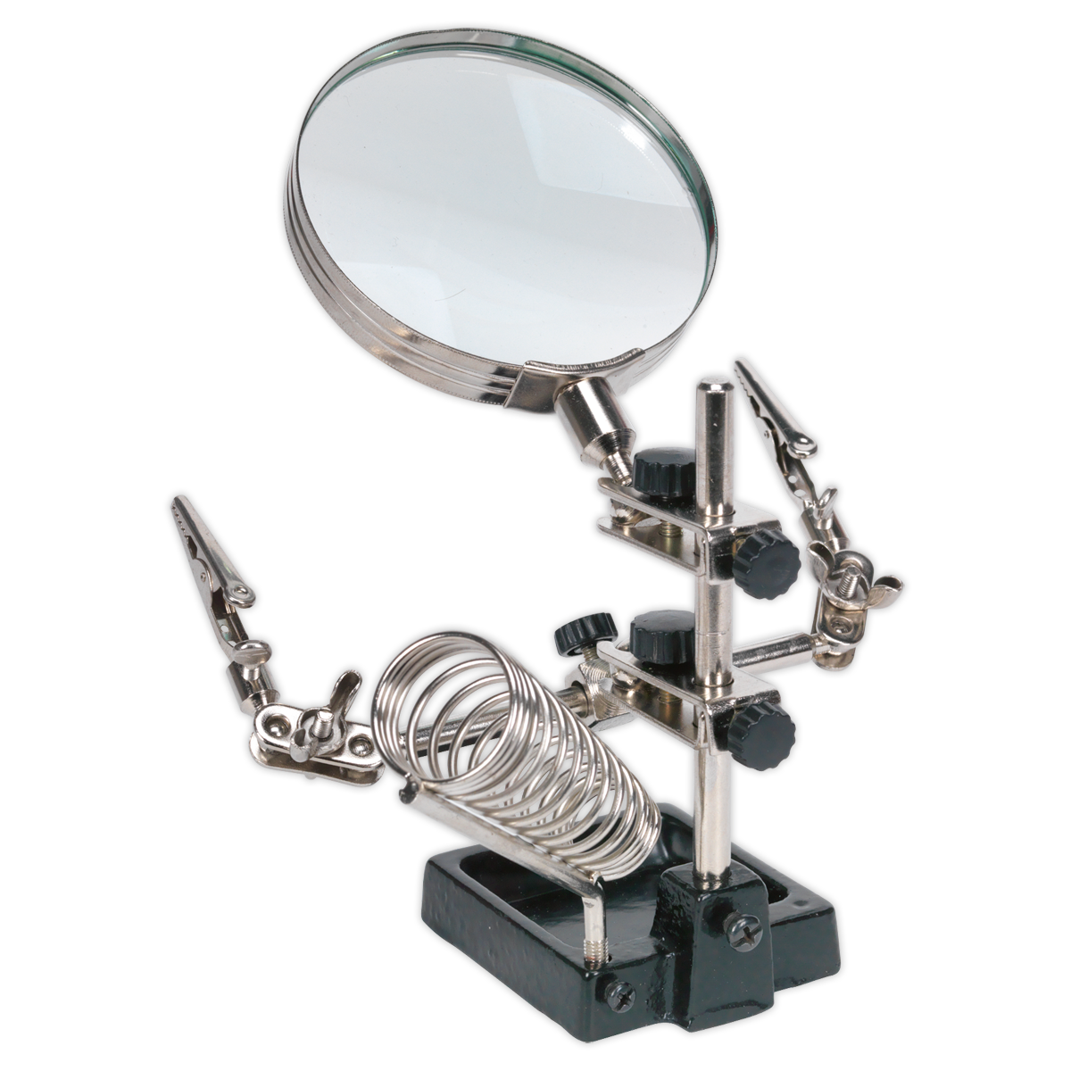 Mini Robot Soldering Stand with Magnifier & Iron Holder SD150H