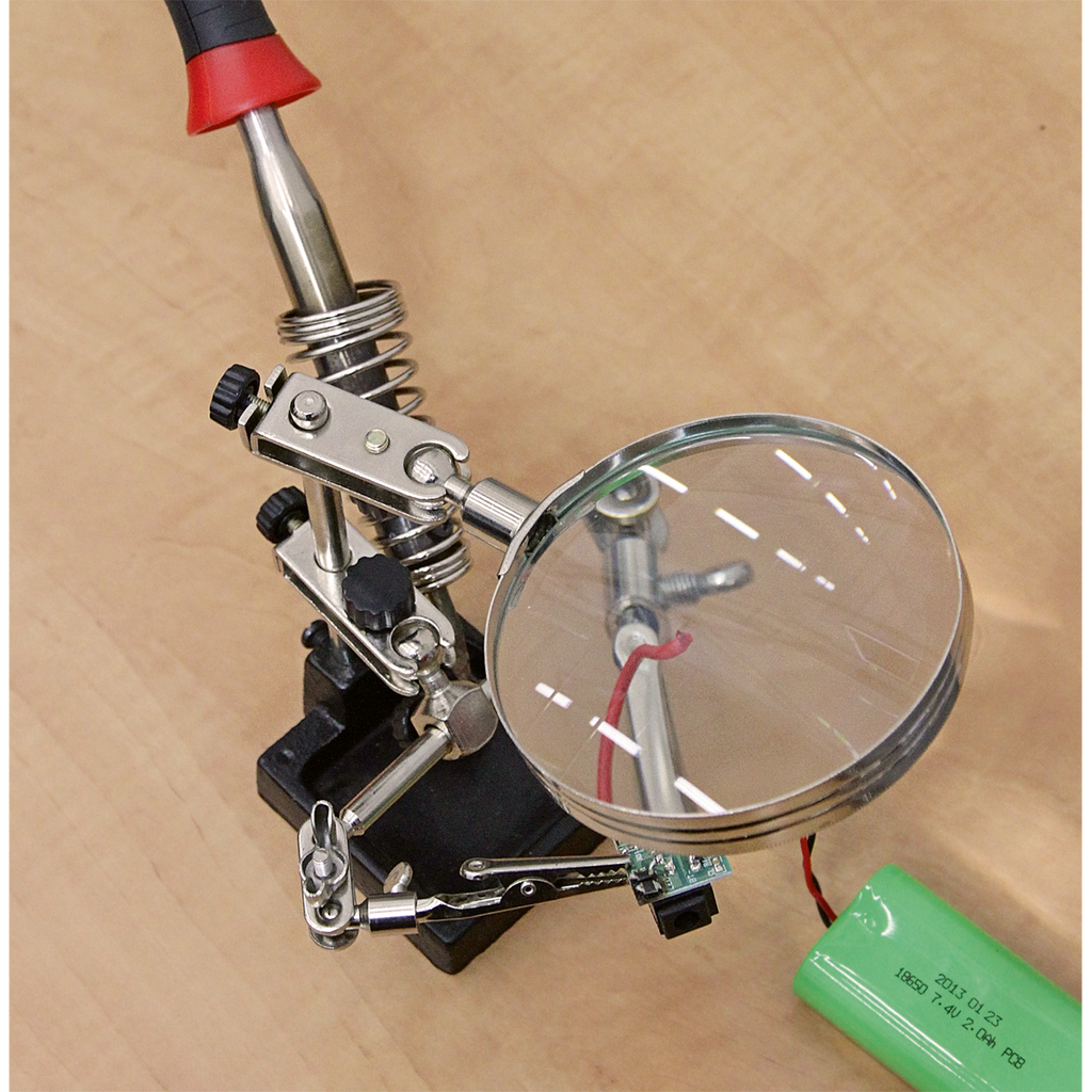 Mini Robot Soldering Stand with Magnifier & Iron Holder SD150H