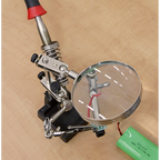 Mini Robot Soldering Stand with Magnifier & Iron Holder SD150H