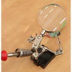 Mini Robot Soldering Stand with Magnifier & Iron Holder SD150H