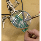 Mini Robot Soldering Stand with Magnifier & Iron Holder SD150H