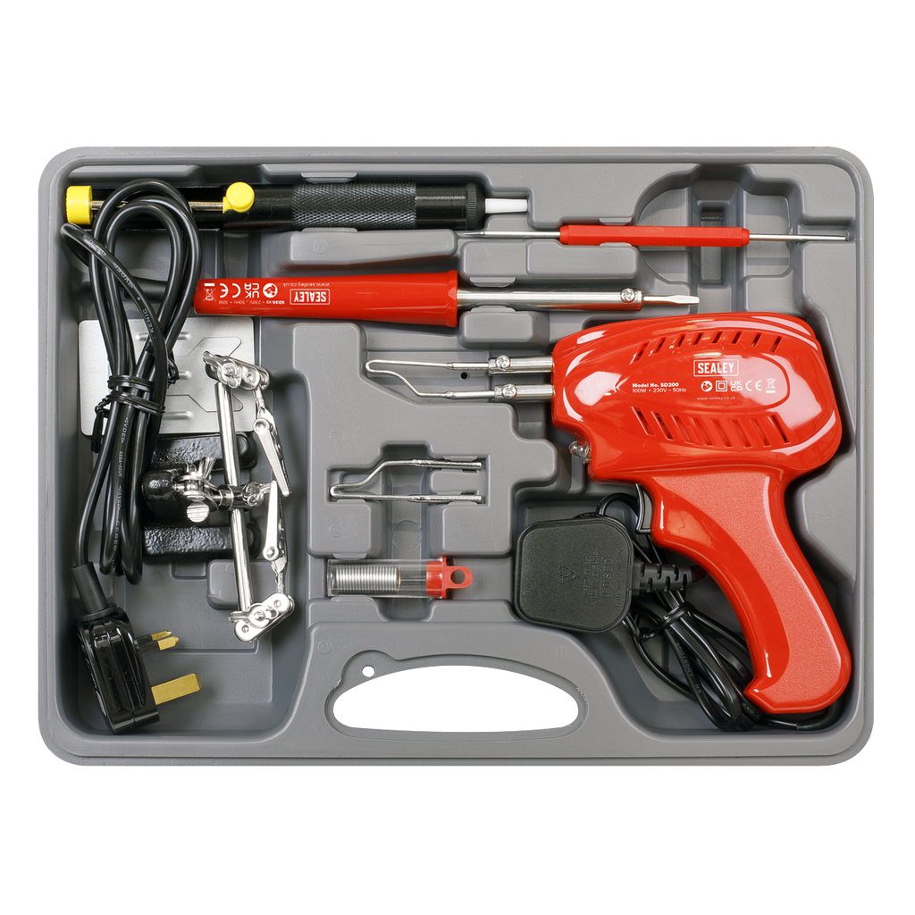 Soldering Gun/Iron Kit 230V 8pc SD300K