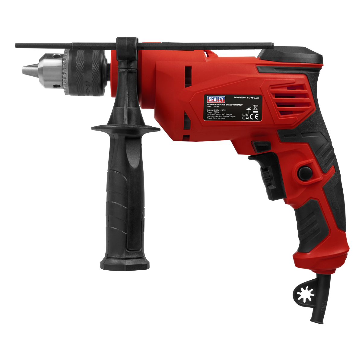 13mm Variable Speed Hammer Drill 750W/230V SD750