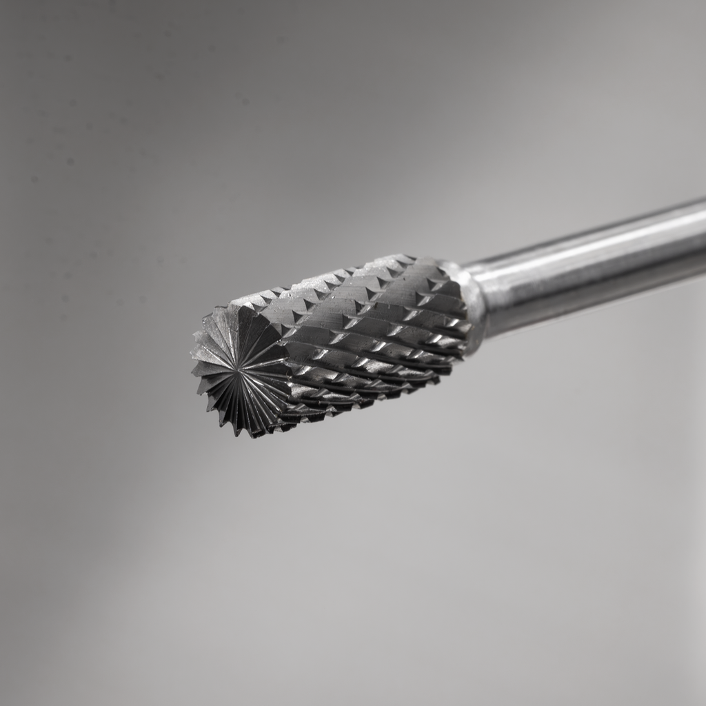 Extra-Long Cylindrical Front End Cut Tungsten Carbide Rotary Burr 10mm SDB01XL
