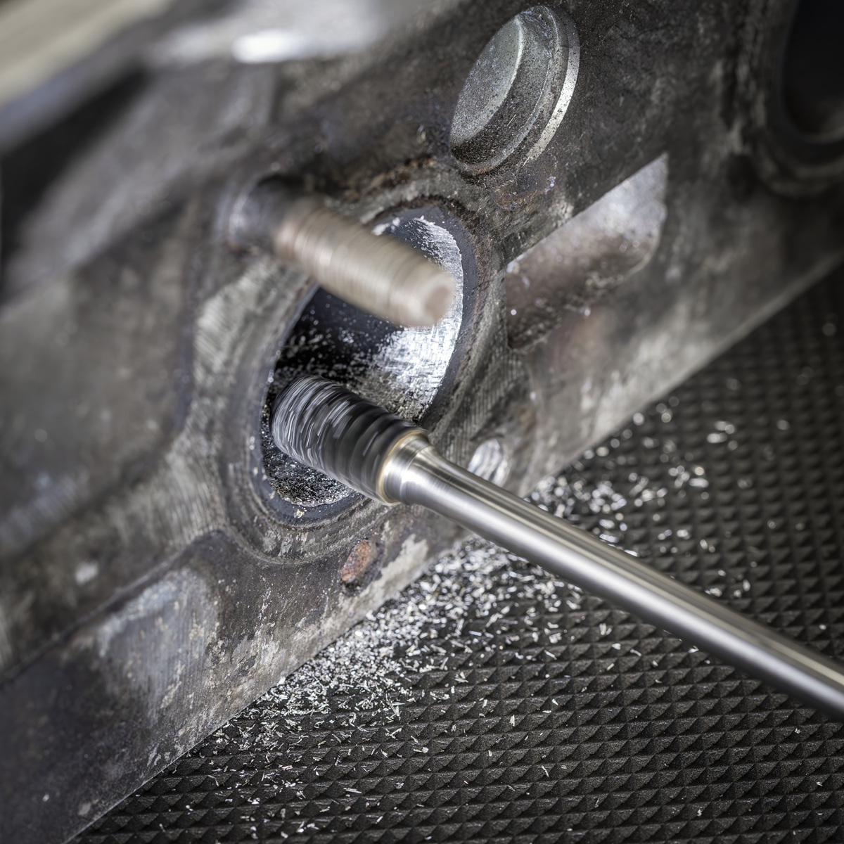 Extra-Long Cylindrical Ball Nose Tungsten Carbide Rotary Burr 10mm SDB02XL