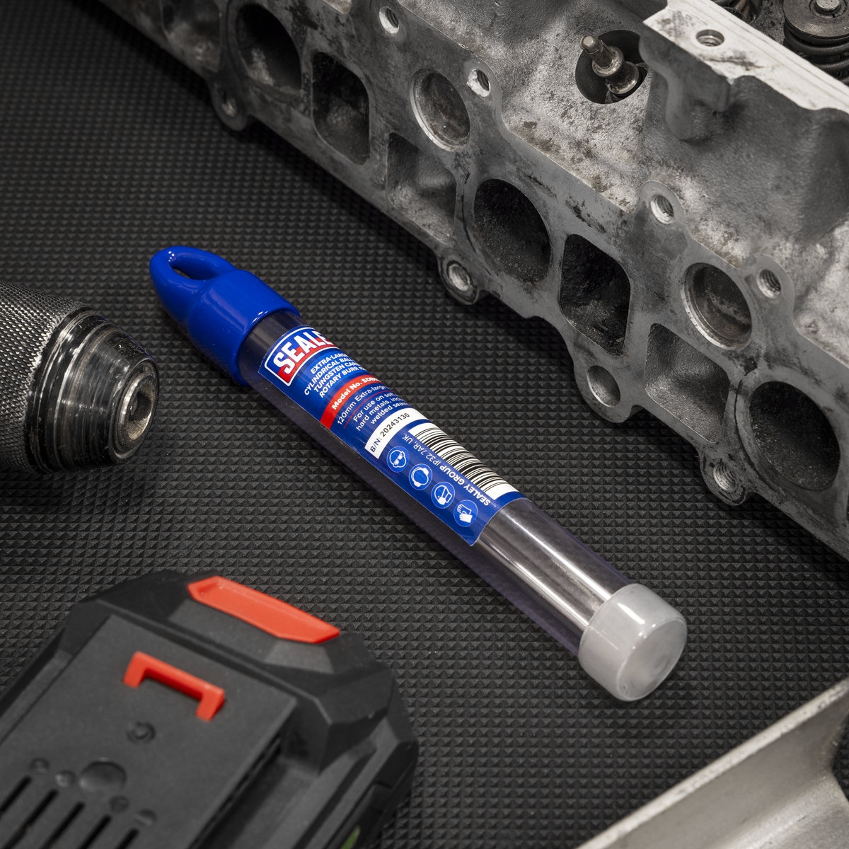 Extra-Long Cylindrical Ball Nose Tungsten Carbide Rotary Burr 10mm SDB02XL