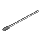 Extra-Long Cylindrical Ball Nose Tungsten Carbide Rotary Burr 10mm SDB02XL