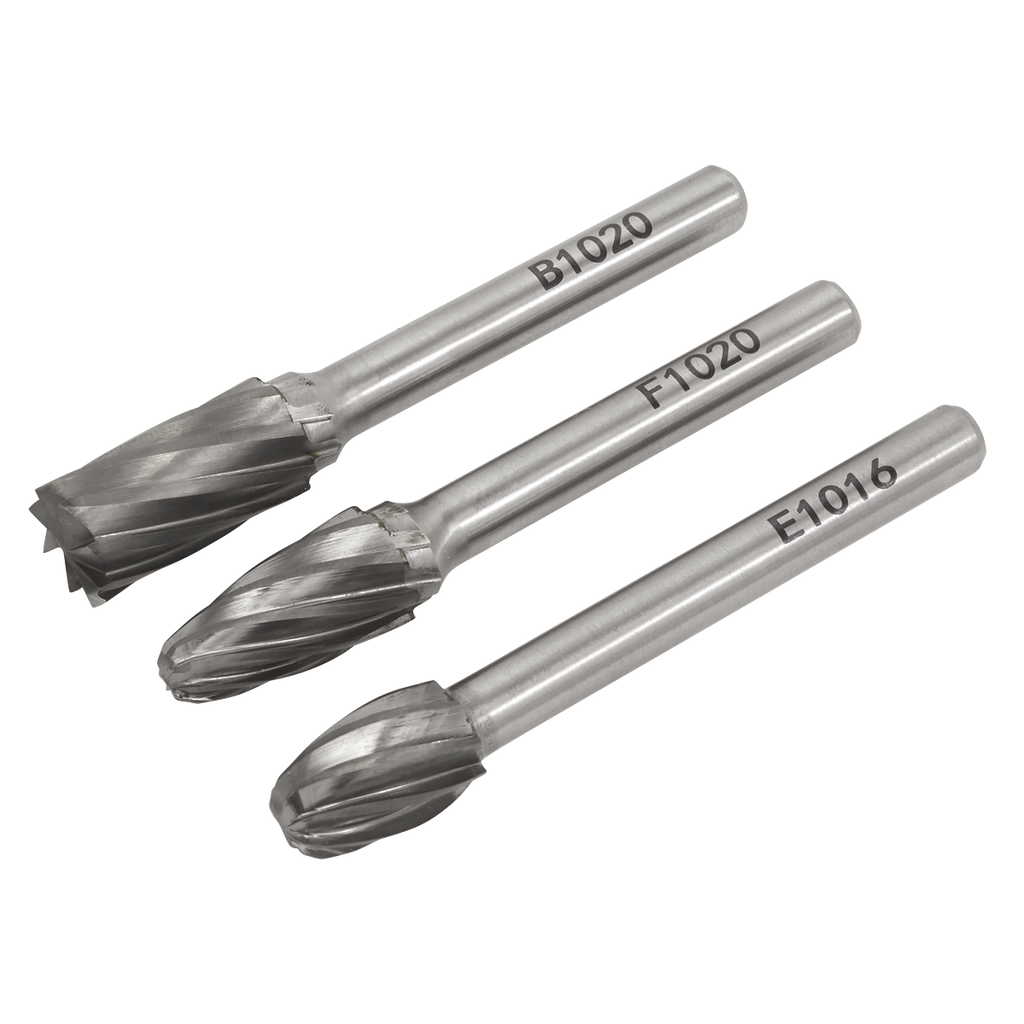 Tungsten Carbide Rotary Burr Set 3pc - Ripper/Coarse SDBCK3