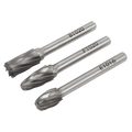Tungsten Carbide Rotary Burr Set 3pc - Ripper/Coarse SDBCK3