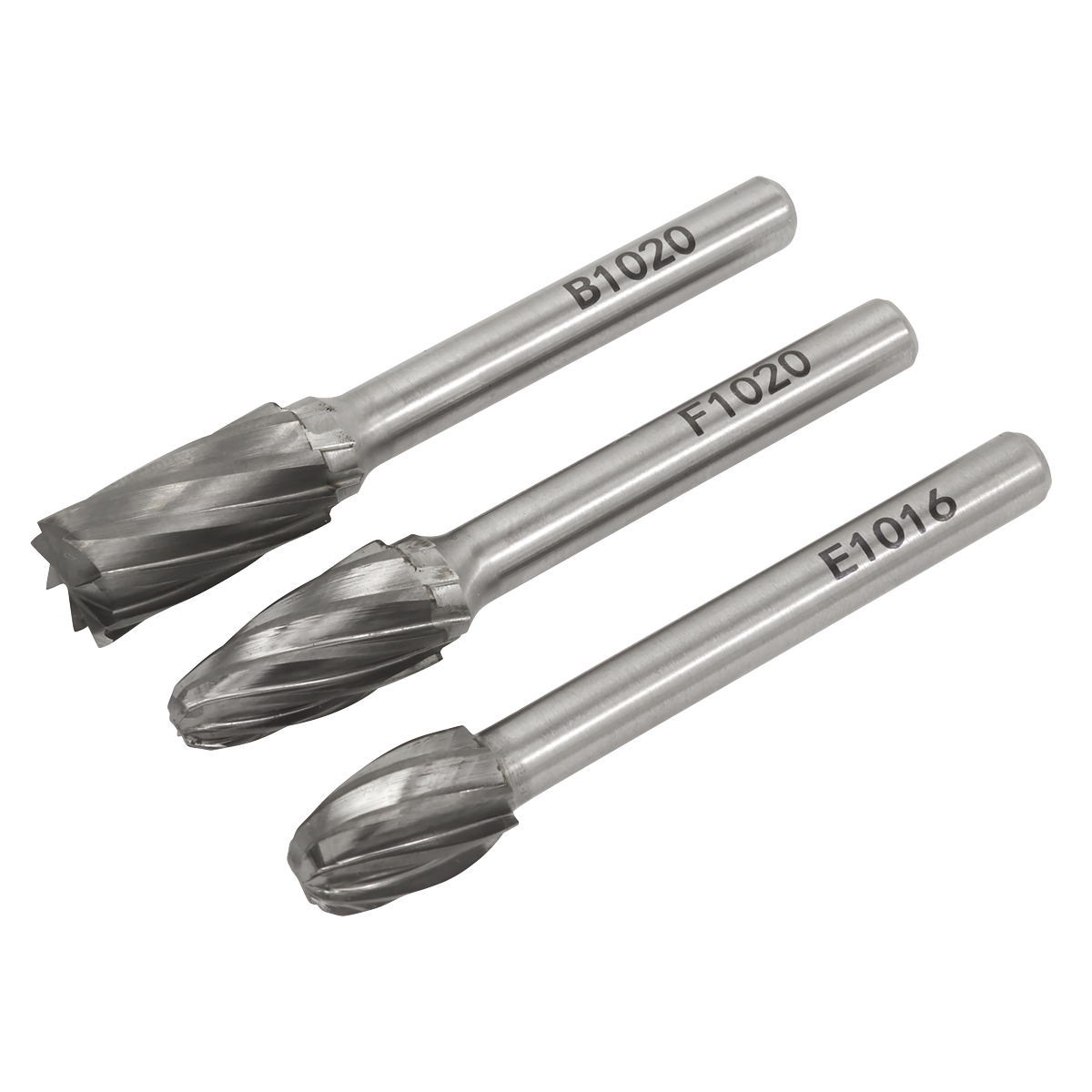 Tungsten Carbide Rotary Burr Set 3pc - Ripper/Coarse SDBCK3