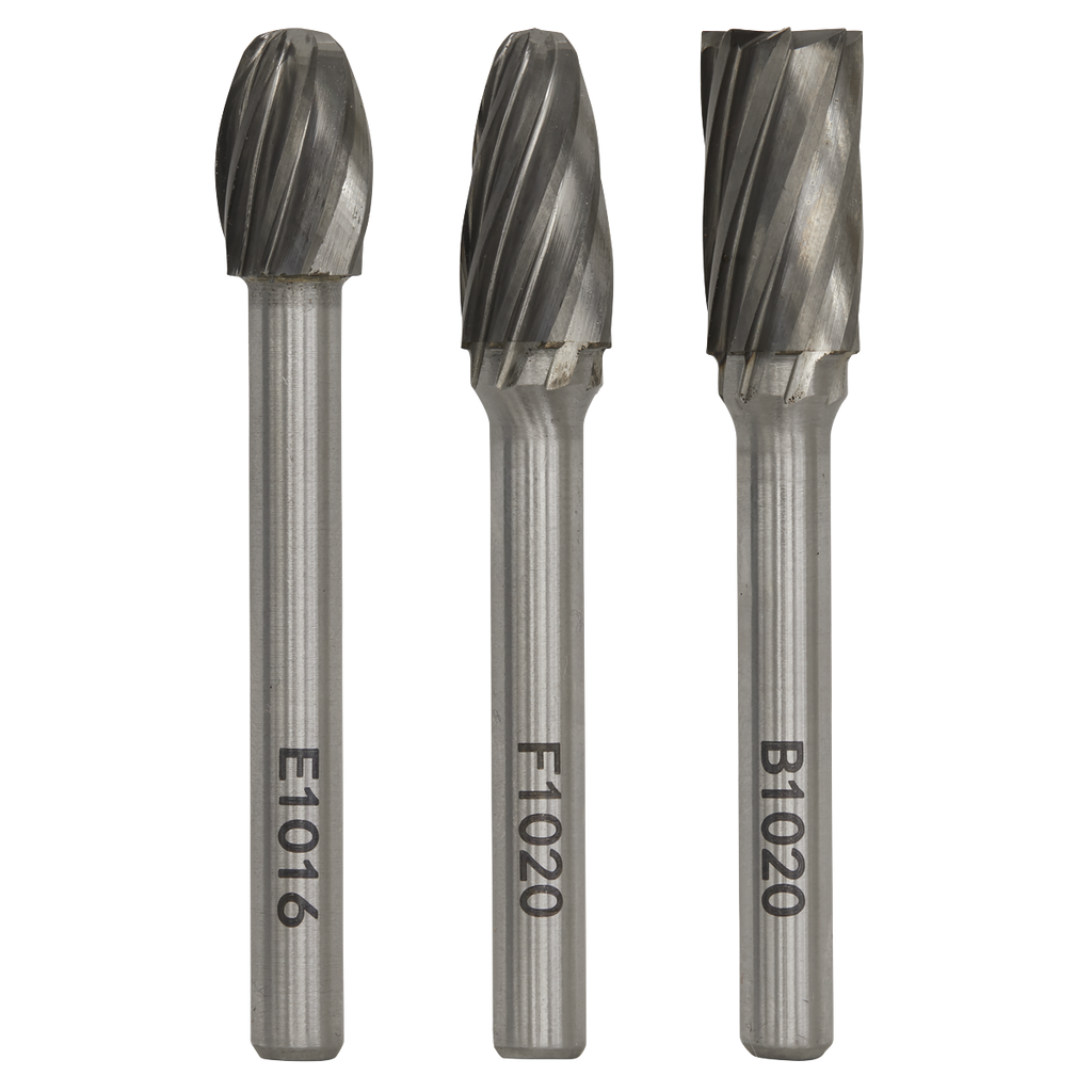 Tungsten Carbide Rotary Burr Set 3pc - Ripper/Coarse SDBCK3