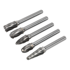Tungsten Carbide Rotary Burr Set 5pc - Ripper/Coarse SDBCK5