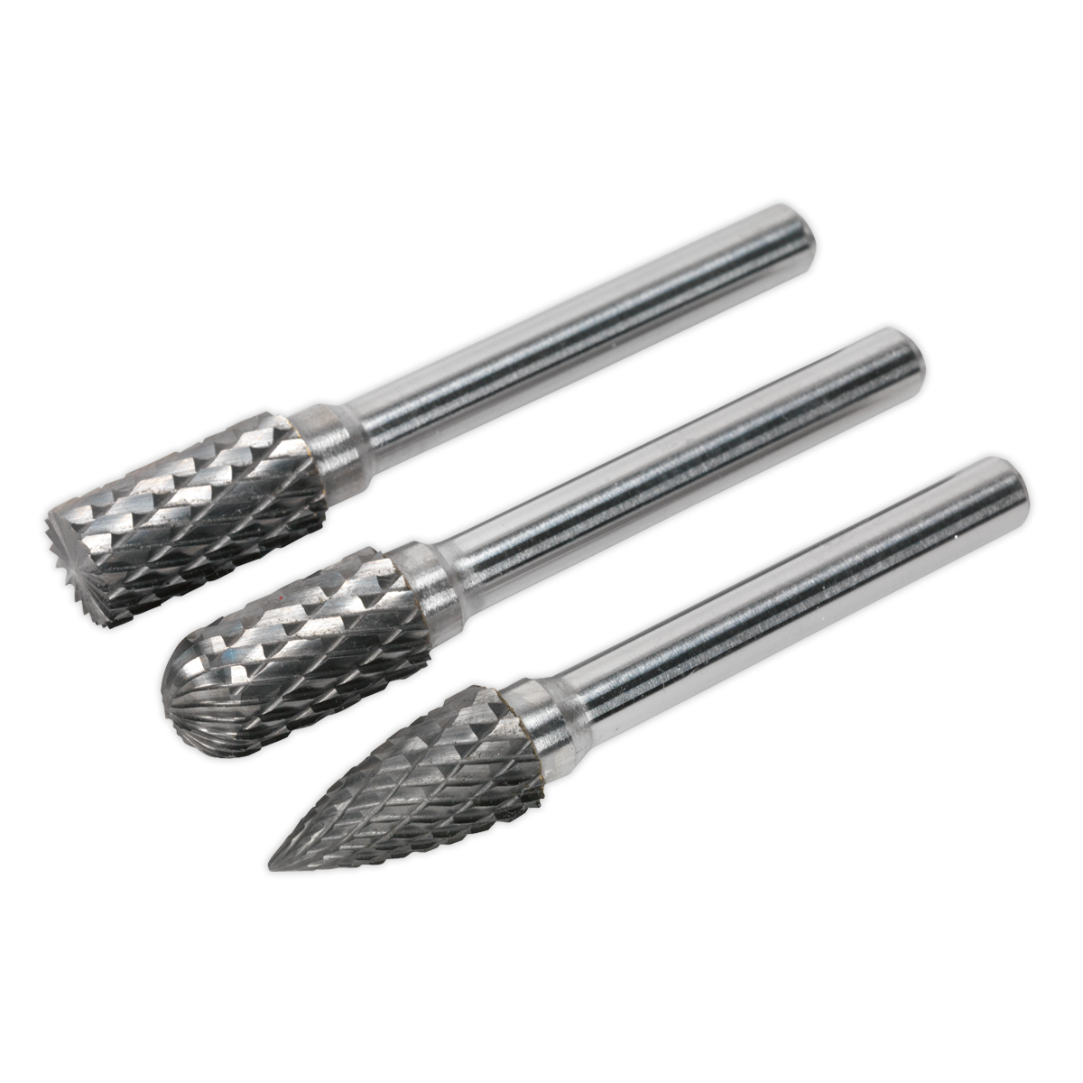Tungsten Carbide Rotary Burr Set 3pc SDBK3