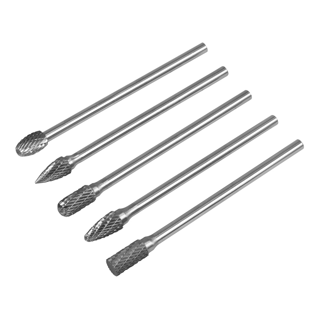 Extra-Long Tungsten Carbide Rotary Burr Set 5pc SDBK5XL
