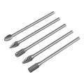 Extra-Long Tungsten Carbide Rotary Burr Set 5pc SDBK5XL