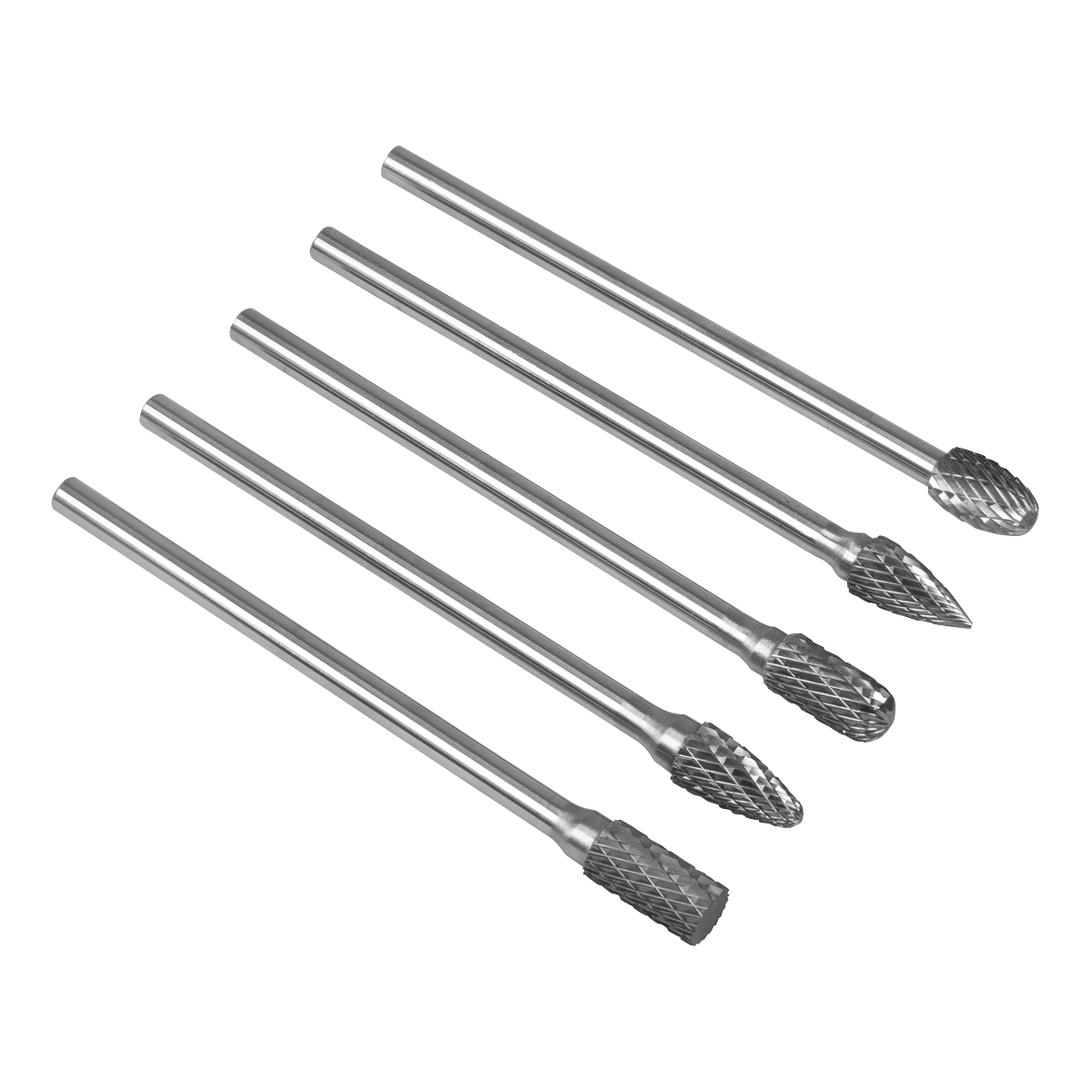 Extra-Long Tungsten Carbide Rotary Burr Set 5pc SDBK5XL